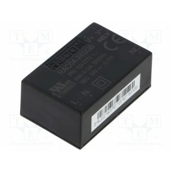 Преобразователь AC/DC 4Вт RECOM RAC04-24SGB