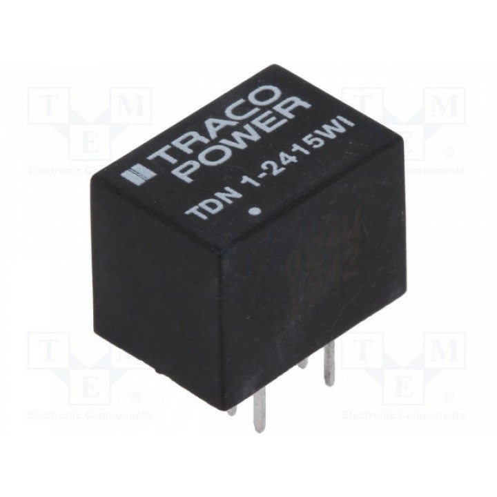 Преобразователь DC/DC 1Вт TRACO POWER TDN 1-2415WI (TDN1-2415WI)