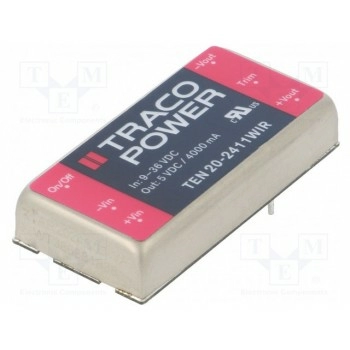 Преобразователь DC/DC 20Вт TRACO POWER TEN20-2411WIR
