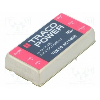 Преобразователь DC/DC 20Вт TRACO POWER TEN20-4811WIR