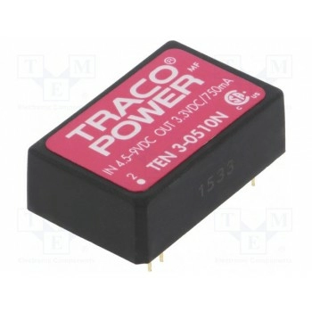 Преобразователь DC/DC 3Вт TRACO POWER TEN3-0510N
