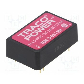 Преобразователь DC/DC 3Вт TRACO POWER TEN3-0515N