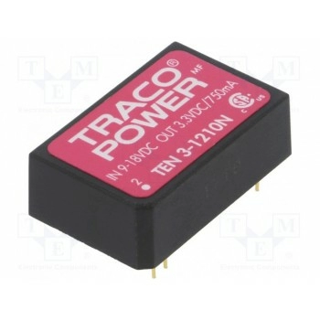 Преобразователь DC/DC 3Вт TRACO POWER TEN3-1210N