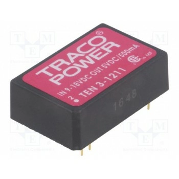 Преобразователь DC/DC 3Вт TRACO POWER TEN3-1211