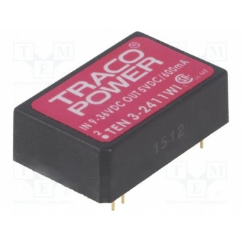 Преобразователь DC/DC 3Вт TRACO POWER TEN3-2411WI