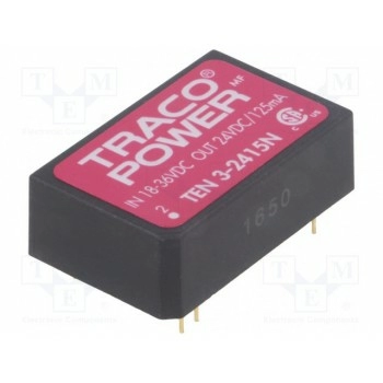 Преобразователь DC/DC 3Вт TRACO POWER TEN3-2415N