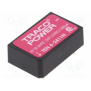 Преобразователь DC/DC 6Вт TRACO POWER TEN6-2411N