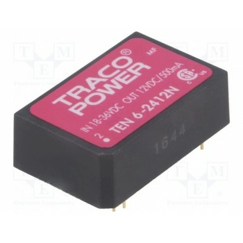 Преобразователь DC/DC 6Вт TRACO POWER TEN6-2412N