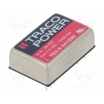 Преобразователь DC/DC 8Вт TRACO POWER TEN8-2410WI
