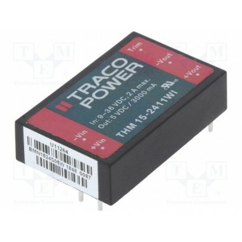 Преобразователь DC/DC 15Вт TRACO POWER THM15-2411WI