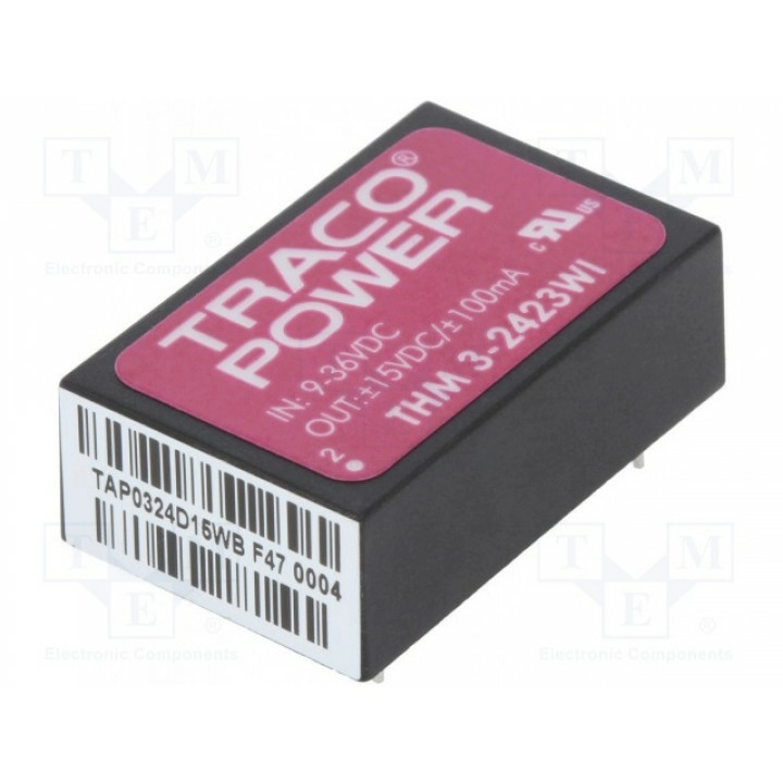 Преобразователь DC/DC TRACO POWER THM 3-2423WI (THM3-2423WI)