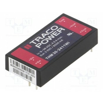 Преобразователь DC/DC 30Вт TRACO POWER THM30-2411WI