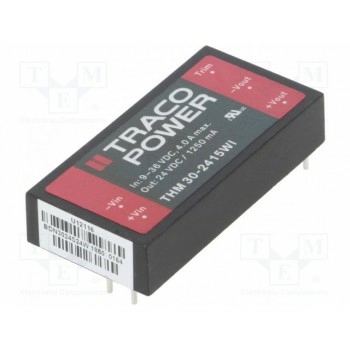 Преобразователь DC/DC 30Вт TRACO POWER THM30-2415WI
