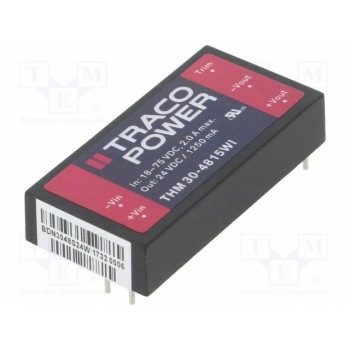 Преобразователь DC/DC 30Вт TRACO POWER THM30-4815WI