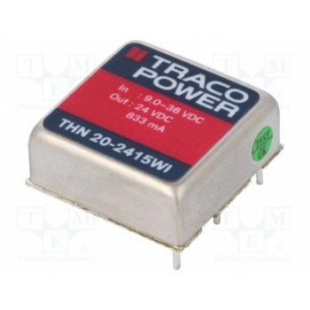Преобразователь DC/DC 20Вт TRACO POWER THN20-2415WI