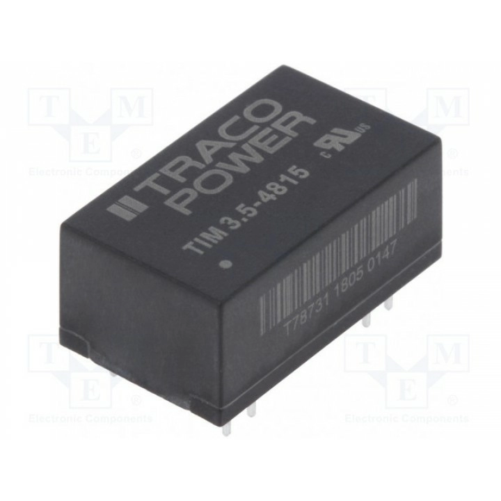 Преобразователь DC/DC 3,5Вт TRACO POWER TIM 3.5-4815 (TIM3.5-4815)
