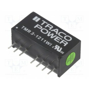 Преобразователь DC/DC 3Вт TRACO POWER TMR3-1211WI