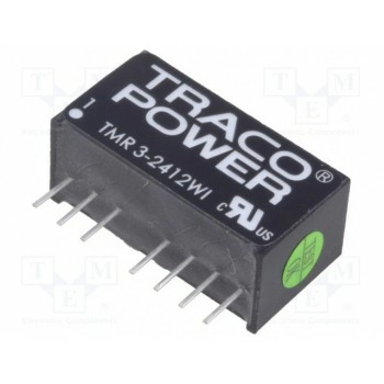 Преобразователь DC/DC 3Вт TRACO POWER TMR3-2412WI