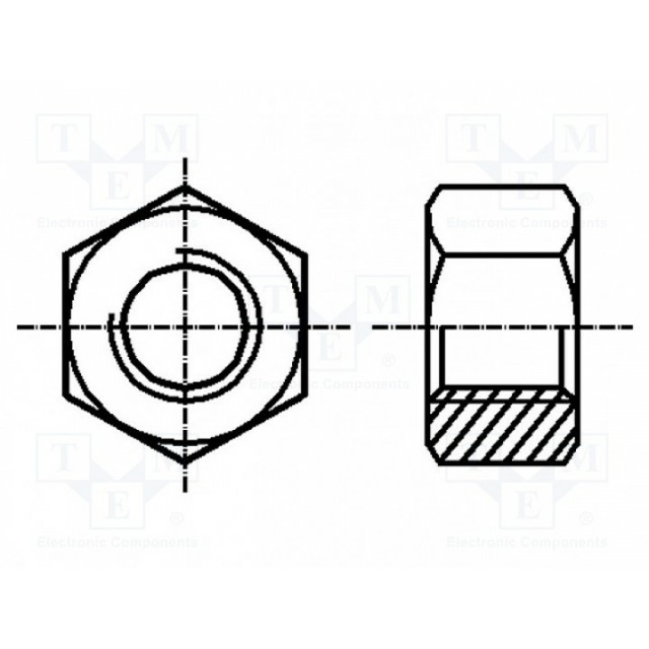 Гайка шестигранная M4 BOSSARD 1196146 (B4-BN510)