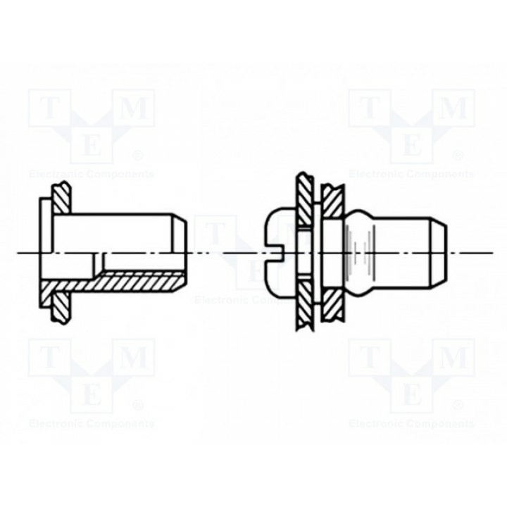Гайка-заклепка M6 BOSSARD 1174541 (B6-3-BN4575)
