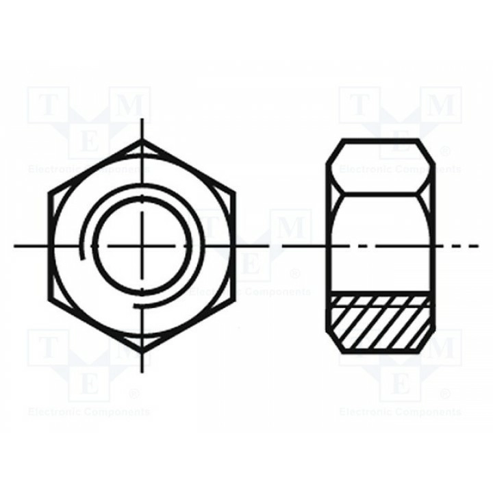Гайка шестигранная M6 BOSSARD M6BN81 (B6-BN81)