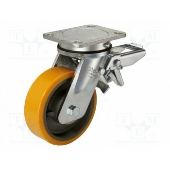 Ролик транспортировочный ELESA+GANTER RE.F4-150-SSF-WH