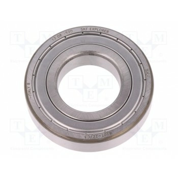 Подшипник шариковый однорядный SKF SKF6207-2Z-C3