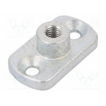Резьбовый фланец W 25мм H 16мм ELESA+GANTER GN3490-45-M8-16-ZB