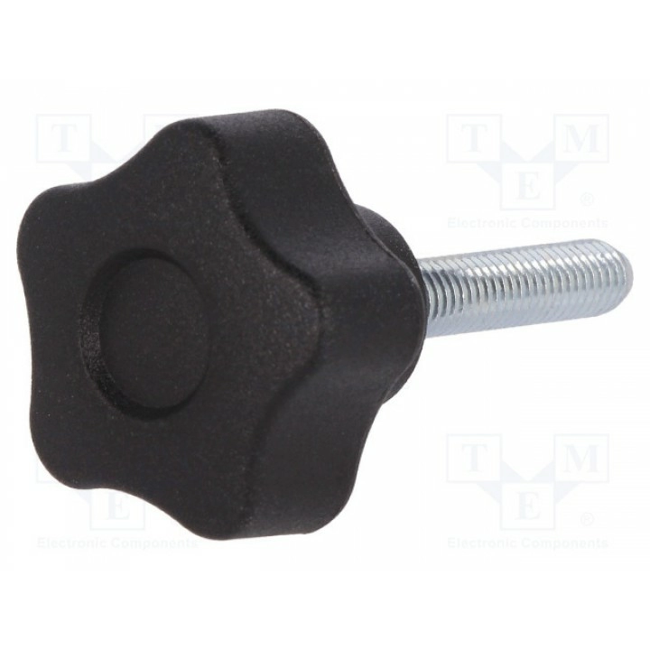 Ручка зажимная Диам 25мм ELESA+GANTER VCT.25 P-M5X25-C9 (VCT.25P-M5X25-C9)