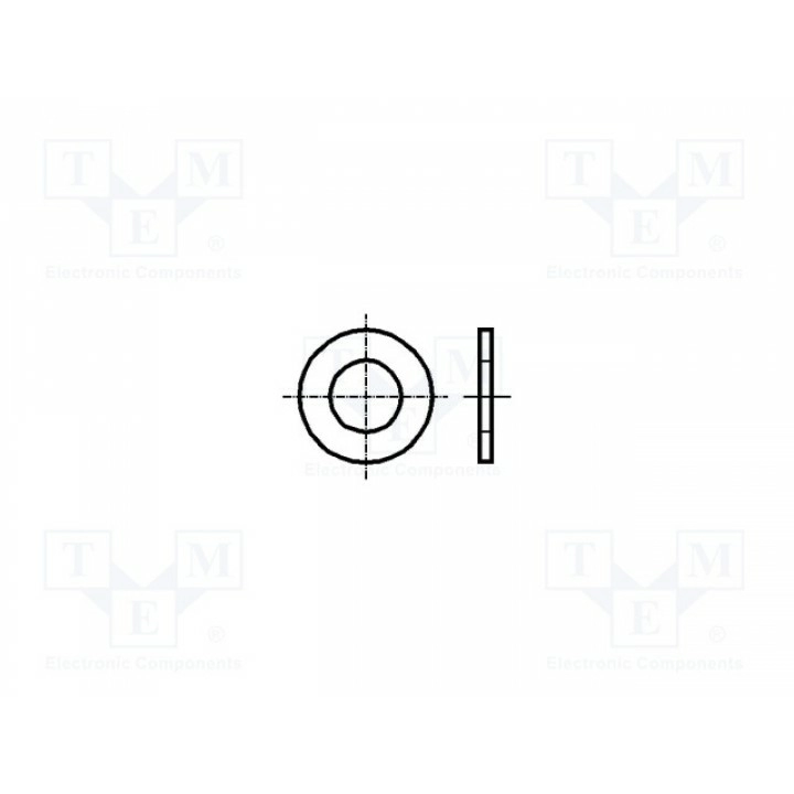 Шайба круглая M2,5 BOSSARD 1759930 (B2.5-BN561)