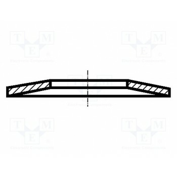 Шайба пружинная,тарельчатая пружина BOSSARD B20X8.2X0.9-BN806