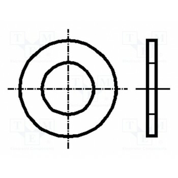 Шайба круглая M3 D=7мм BOSSARD B3-BN1074