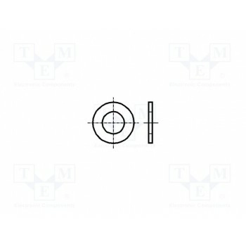 Шайба круглая M3,5 D=8мм BOSSARD B3.5-BN717