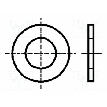 Шайба круглая M4 D=9мм BOSSARD B4-BN602