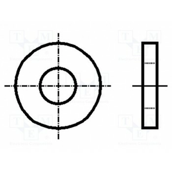 Шайба круглая M4 D=12мм BOSSARD B4-BN733