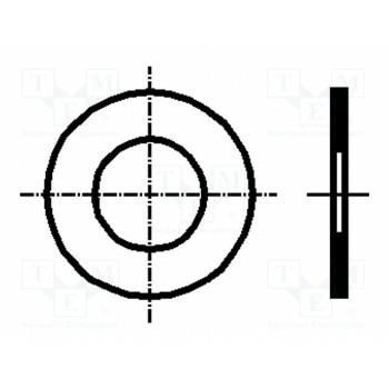 Шайба круглая M4 BOSSARD B4X0.3-BN1976