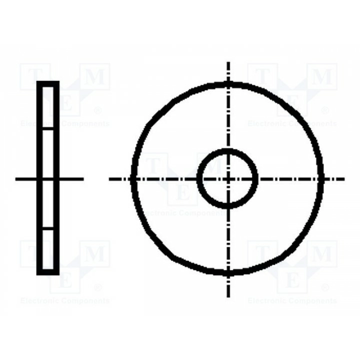 Шайба круглая M5 D=20мм BOSSARD M5BN732 (B5-BN732)