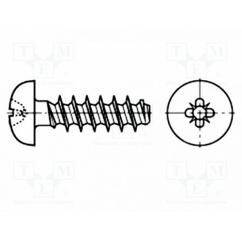 Винт 1,8x4 Головка сферическая BOSSARD B1.8X4-BN20093