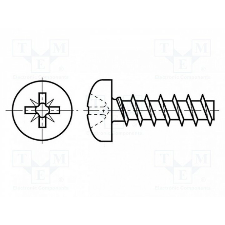 Винт BOSSARD M2.2X16BN82428 (B2.2X16-BN82428)