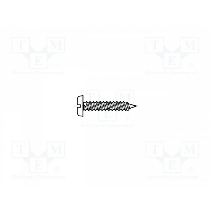 Винт 2,2x9,5 Головка цилиндрическая BOSSARD B2.2X9.5BN941 (B2.2X9.5-BN941)