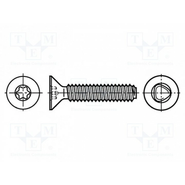 Винт BOSSARD 3061359 (B2.5X8-BN13278)