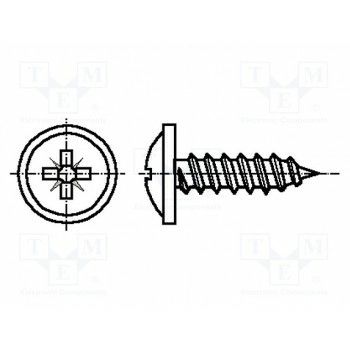 Винт 2,9x9,5 BOSSARD B2.9X9.5-B14072