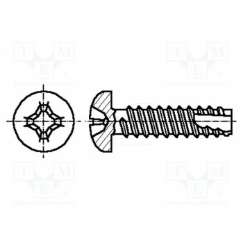 Винт 2,9x9,5 BOSSARD B2.9X9.5-BN1016