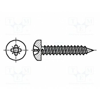 Винт 2,9x9,5 BOSSARD B2.9X9.5-BN14064