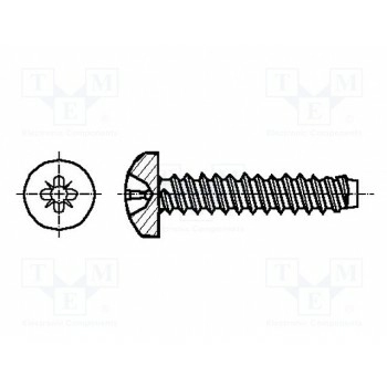Винт BOSSARD B2.9X9.5-BN14065