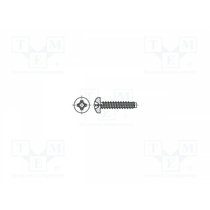 Винт 3,5x6,5 BOSSARD M3.5X6.5BN33 (B3.5X6.5-BN33)