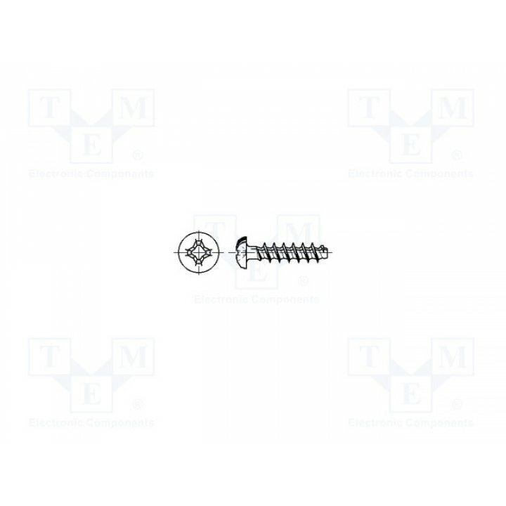 Винт BOSSARD 2000369 (B3.5X8-BN13577)