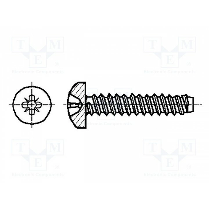 Винт для металла BOSSARD 2097494 (B4.2X32-BN14065)