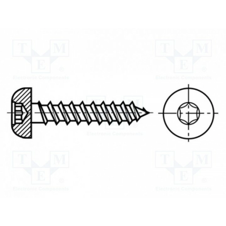Винт 5x16 BOSSARD 3366844 (B5X16-BN20220)