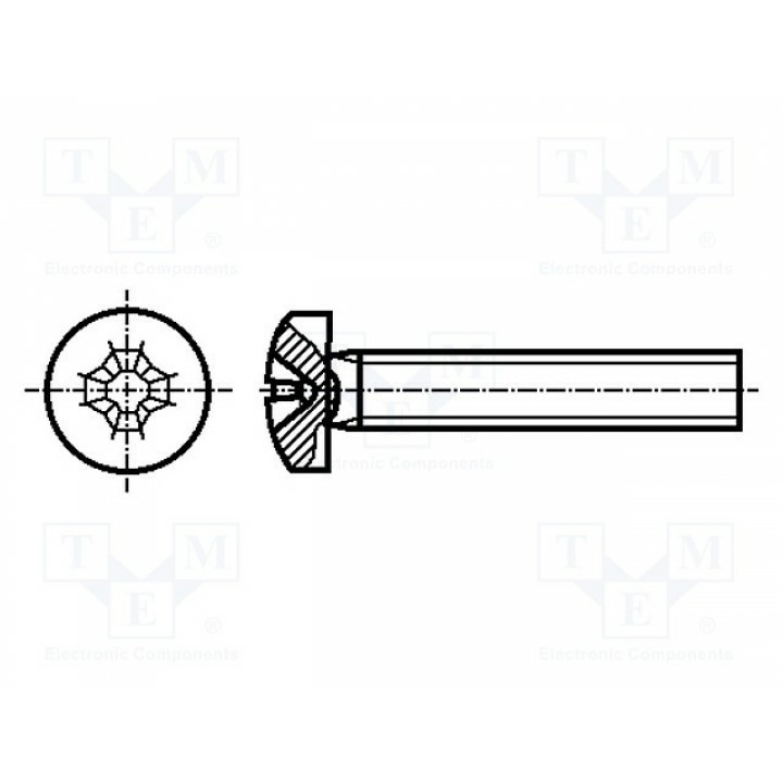 Винт M2x2 BOSSARD 3056355 (B2X2-BN384)